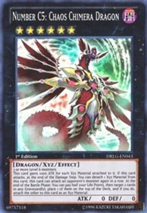Number C5: Chaos Chimera Dragon [DRLG-EN043] Super Rare