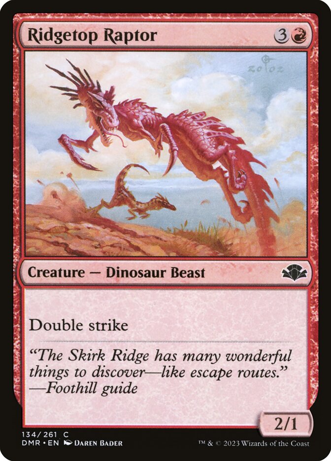 Ridgetop Raptor 134/261 (Dominaria Remastered)  - Foil