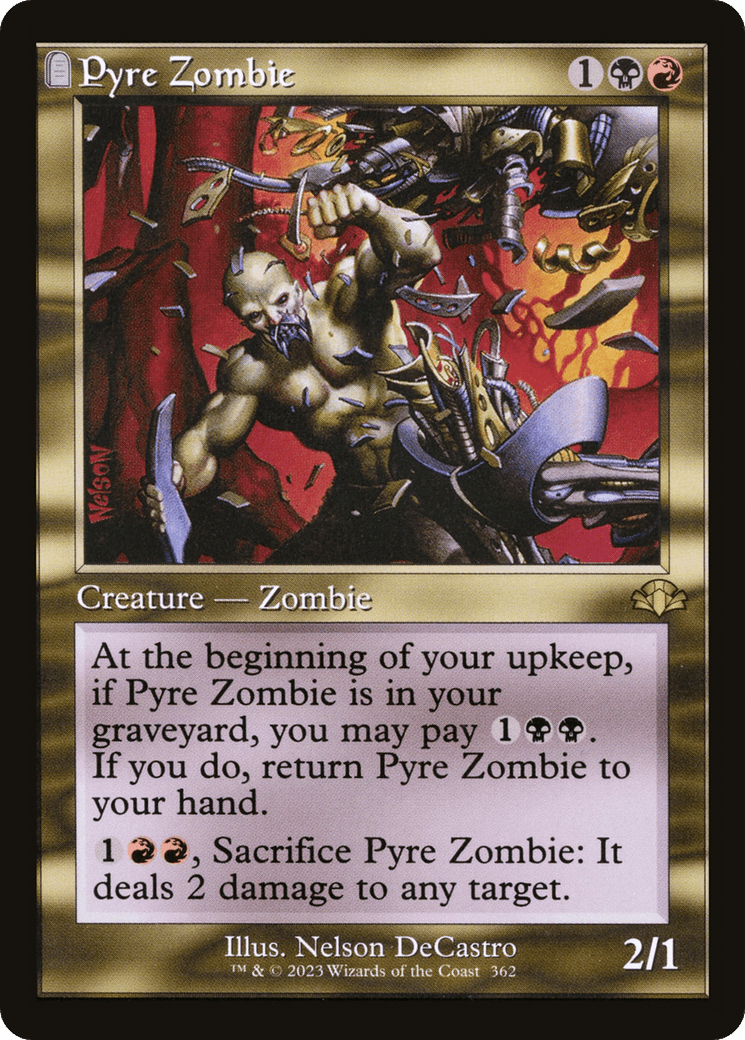 Pyre Zombie (Retro) [Dominaria Remastered] Foil