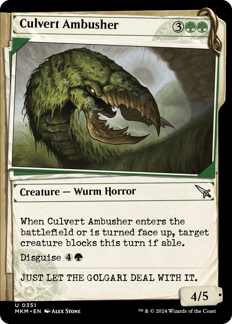 Culvert Ambusher (Showcase) [Murders at Karlov Manor] Foil