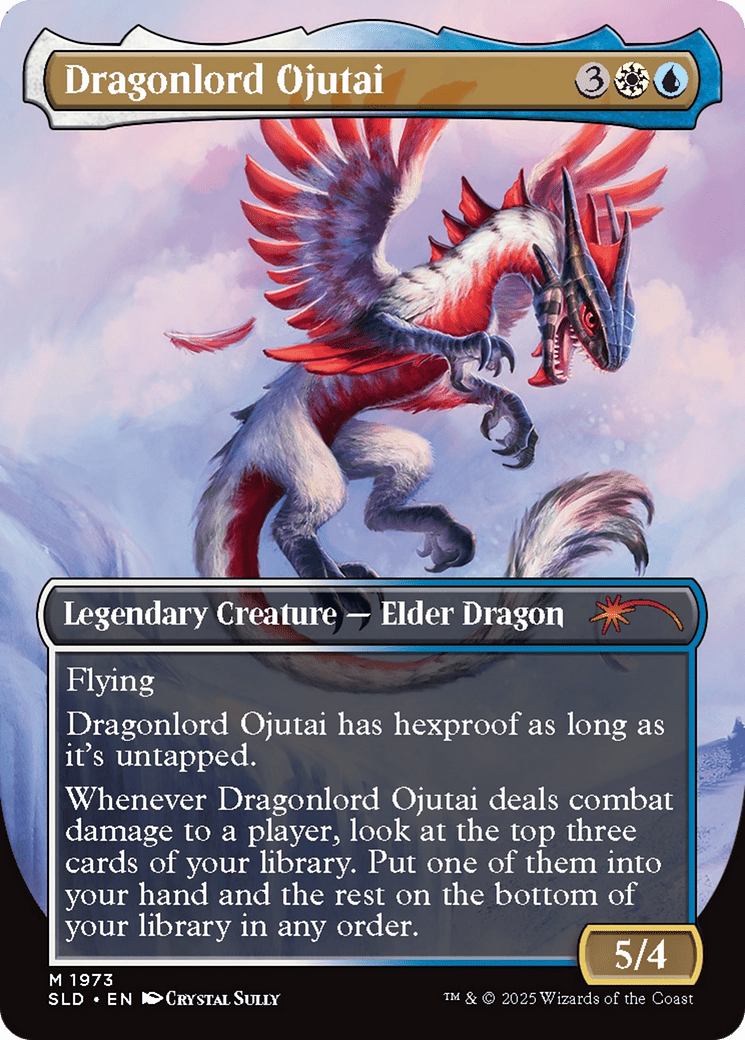 Dragonlord Ojutai // Dragonlord Ojutai (1973) [Secret Lair Drop]  (Borderless) Foil