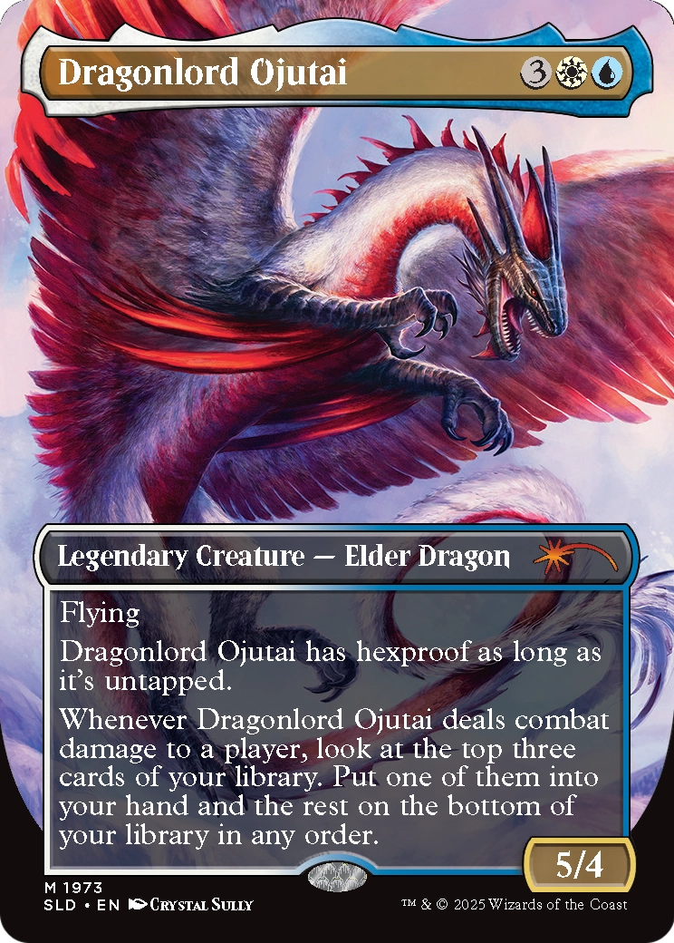 Dragonlord Ojutai // Dragonlord Ojutai (1973) [Secret Lair Drop]  (Borderless) Foil