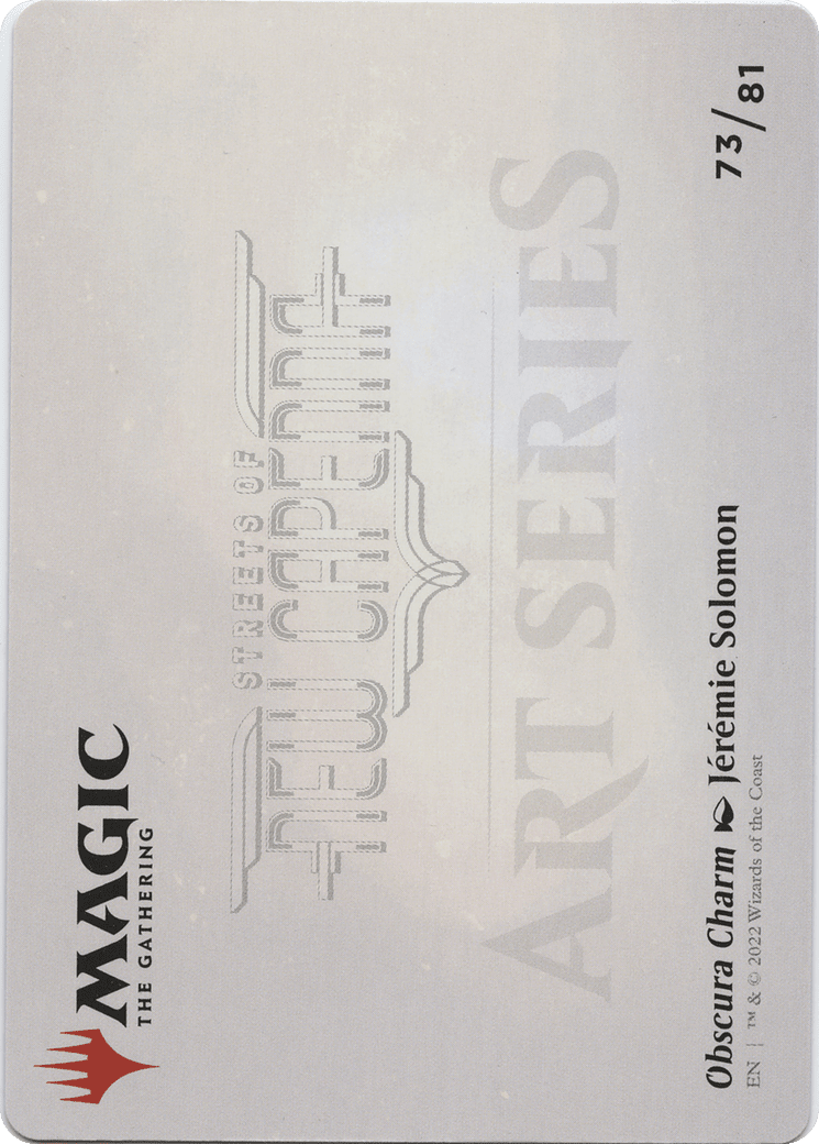 Obscura Charm // Obscura Charm (ASNC-073) - New Capenna Art Series (Borderless) Foil