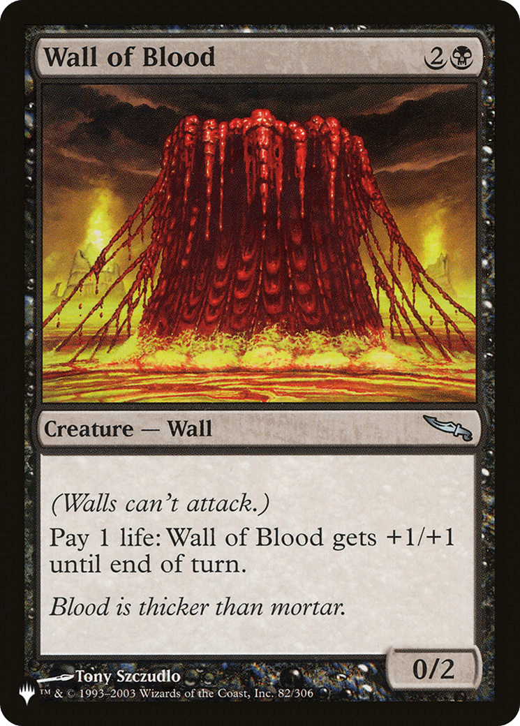 Wall of Blood |  (MRD-82) [The List]