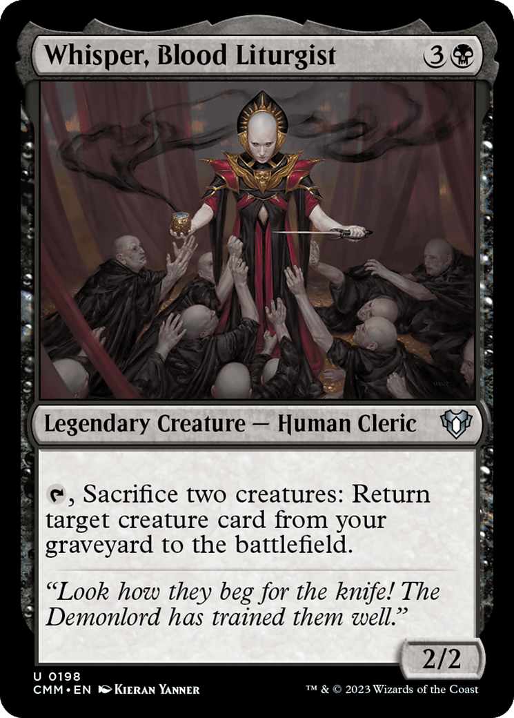 Whisper, Blood Liturgist [Commander Masters] Foil