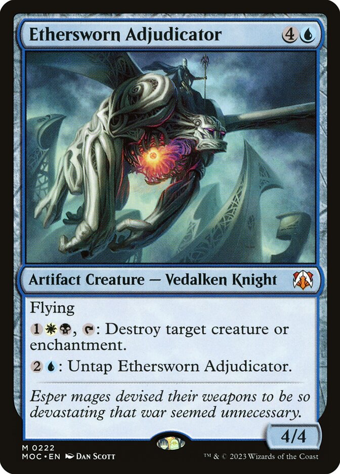Ethersworn Adjudicator 222 (Commander: March of the Machine) 