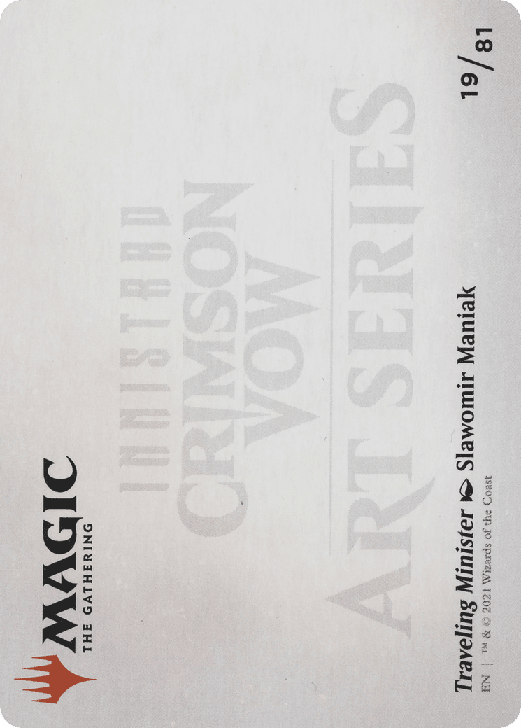 Traveling Minister // Traveling Minister (AVOW-019) - Crimson Vow Art Series (Borderless)