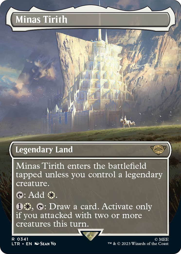 Minas Tirith (Borderless Alternate Art) (341) [The Lord of the Rings: Tales of Middle-Earth] Foil