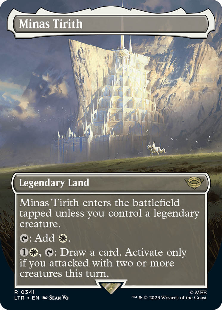 Minas Tirith (Borderless Alternate Art) (341) [The Lord of the Rings: Tales of Middle-Earth] Foil