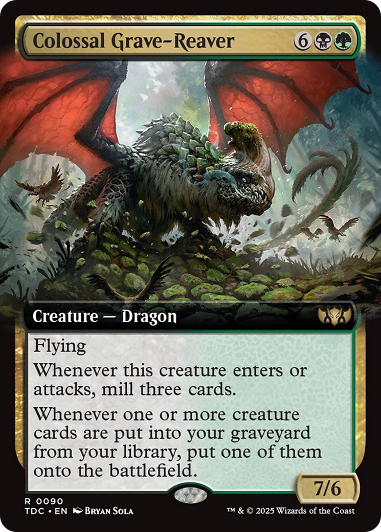 Colossal Grave-Reaver (Extended Art) (090) [Commander: Tarkir: Dragonstorm]