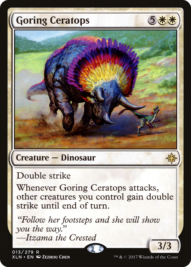 Goring Ceratops [Ixalan] Foil