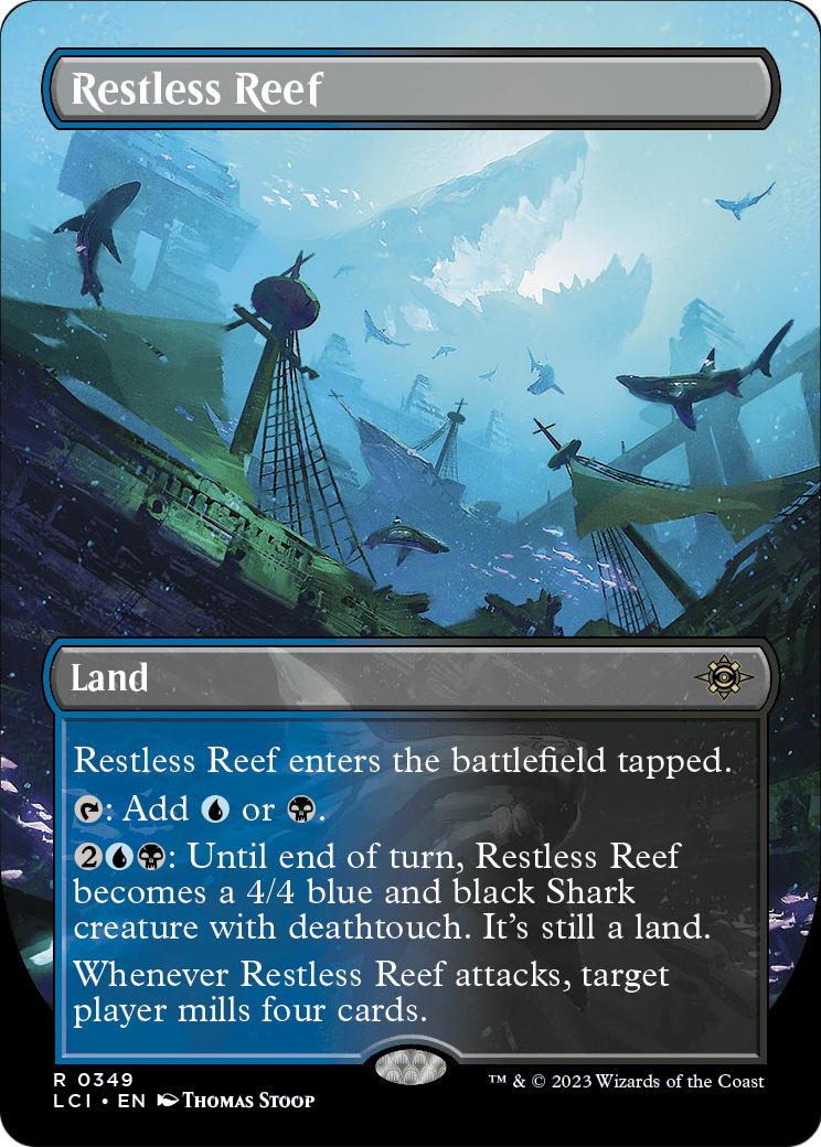 Restless Reef (Borderless) [The Lost Caverns of Ixalan] Foil