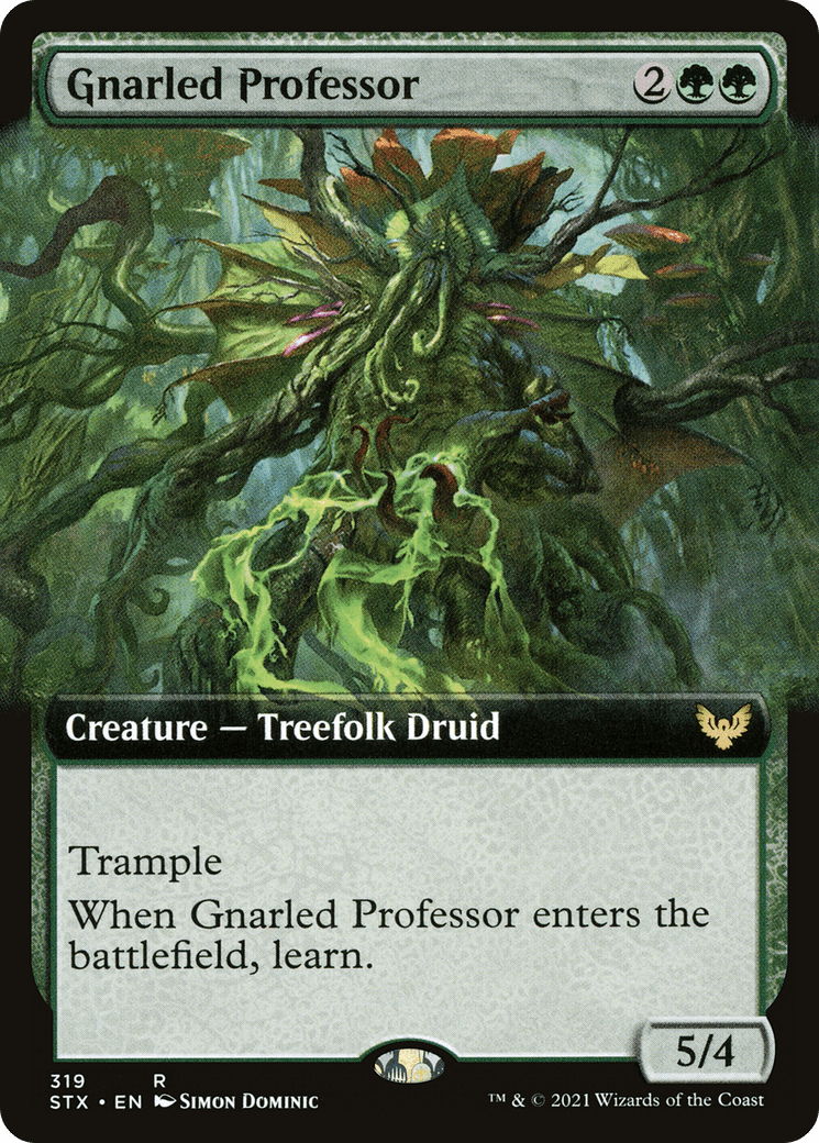 Gnarled Professor (Extended Art) [Strixhaven: School of Mages] Foil