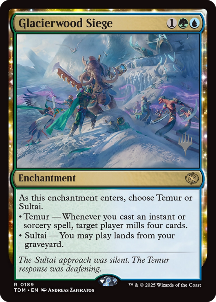 Glacierwood Siege (189) [Promo Pack: Tarkir: Dragonstorm]  Foil