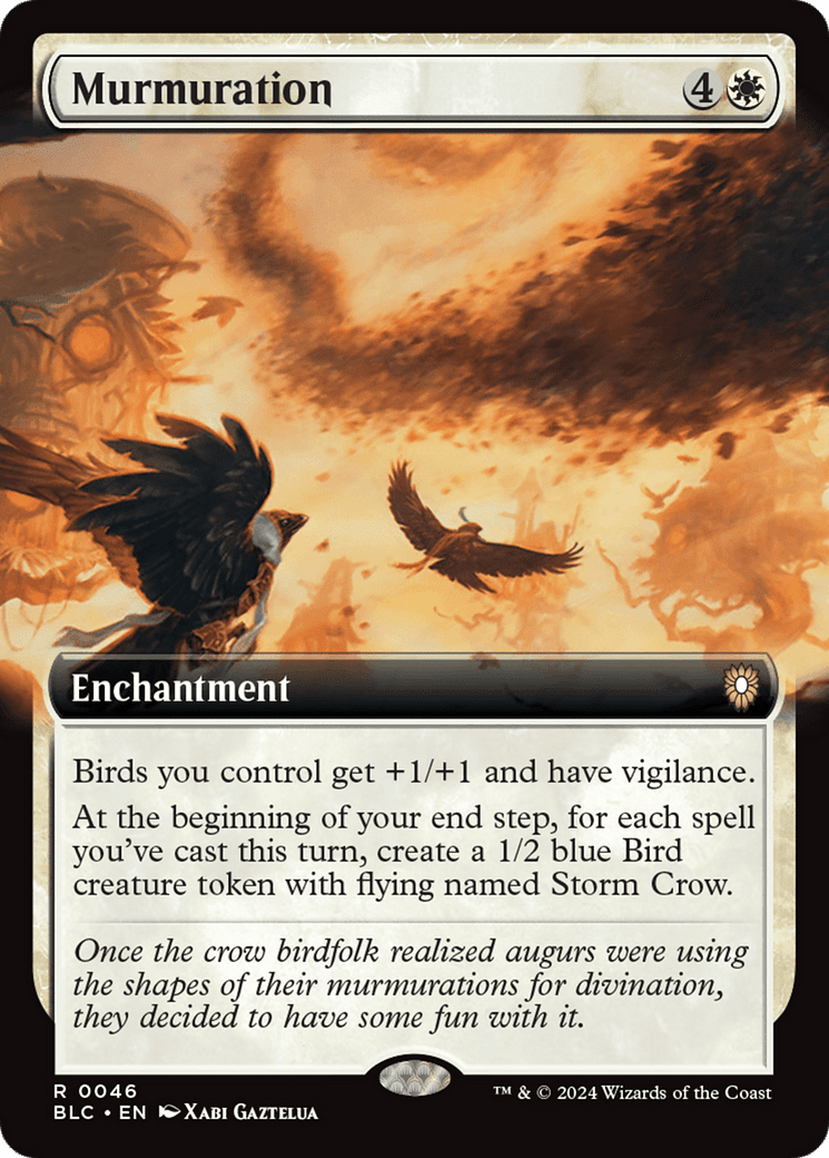 Murmuration (Extended Art) [Bloomburrow Commander] Foil