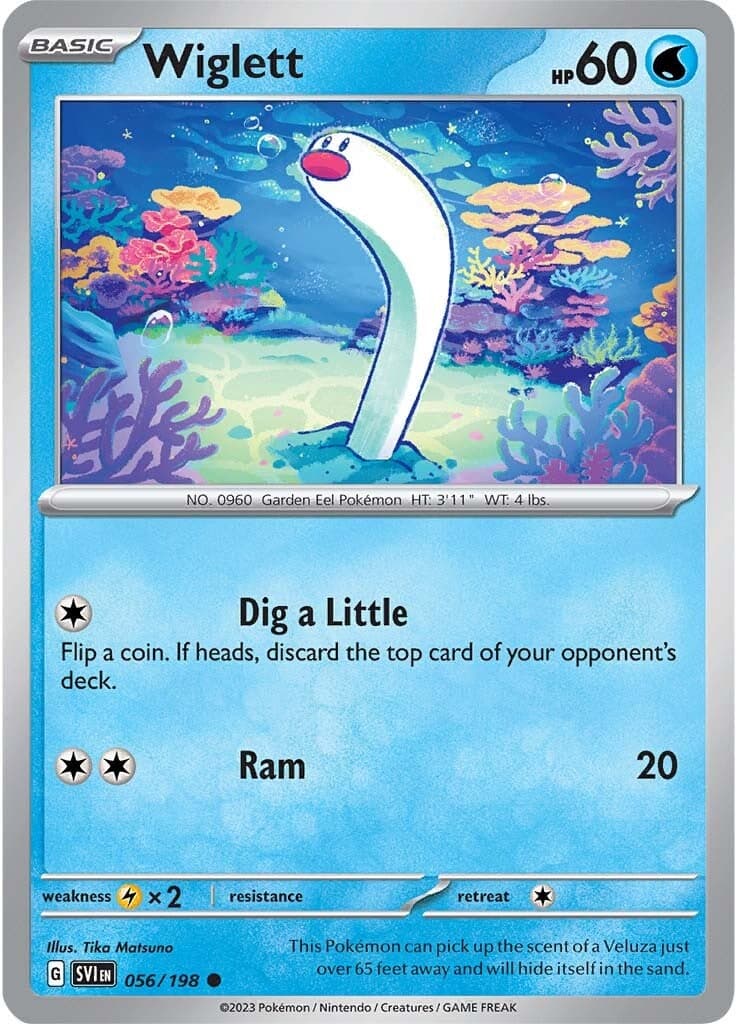 Wiglett 056/198  SV01 Scarlet & Violet Base Set - Common