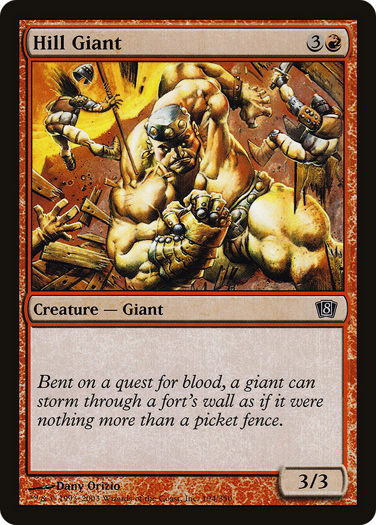 Hill Giant [Eighth Edition] Foil