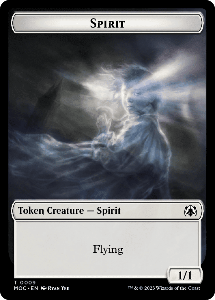 Spirt (9) // Treasure Double-Sided Token [March of the Machine Commander Tokens] Foil
