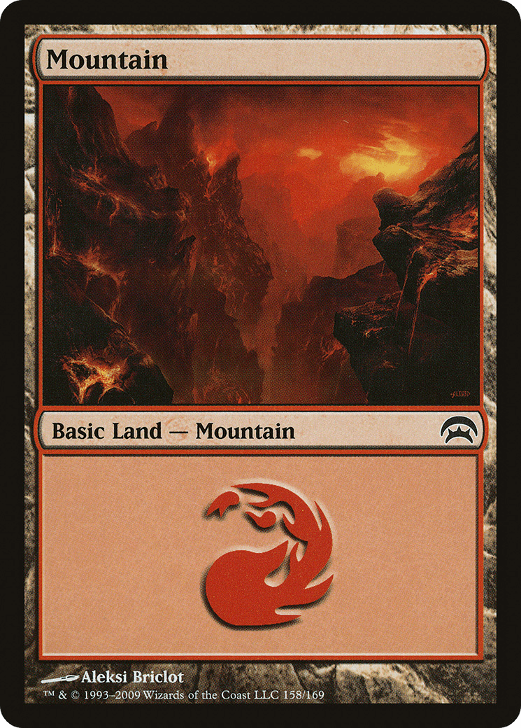 Mountain (158) [Planechase] Foil