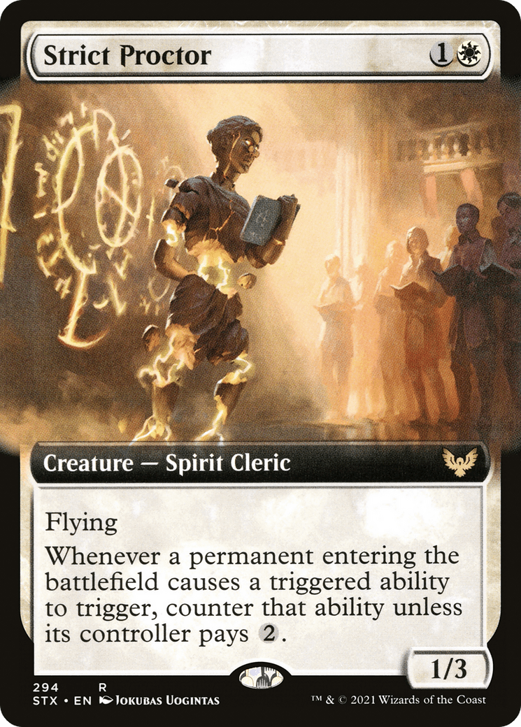 Strict Proctor (Extended Art) [Strixhaven: School of Mages] Foil