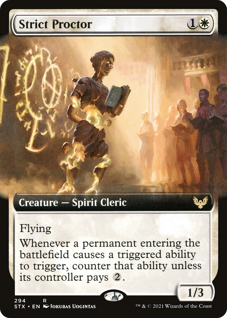 Strict Proctor (Extended Art) [Strixhaven: School of Mages] Foil