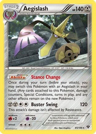 Aegislash 85/146 - XY Base Set Reverse Holofoil