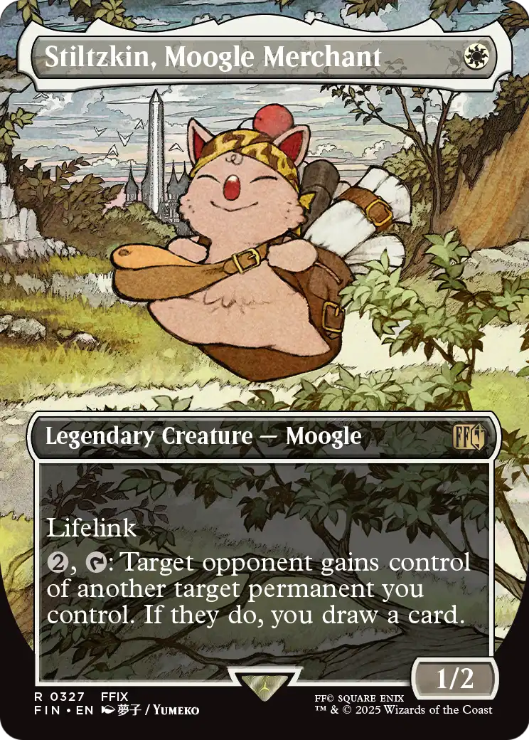 Stiltzkin, Moogle Merchant (327) [FINAL FANTASY]  (Borderless) Foil