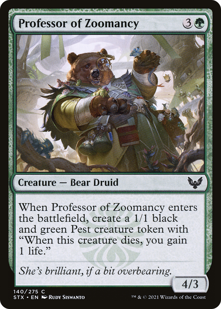 Professor of Zoomancy [Strixhaven: School of Mages]
