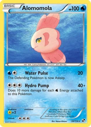 Alomomola 39/114 - Black and White Reverse Holofoil