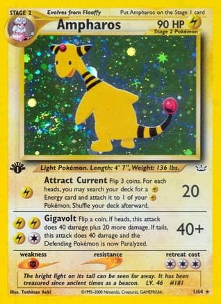 Ampharos  Neo Revelation - Holo Rare