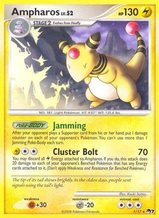 Ampharos 1/017 - POP Series 7 Holofoil