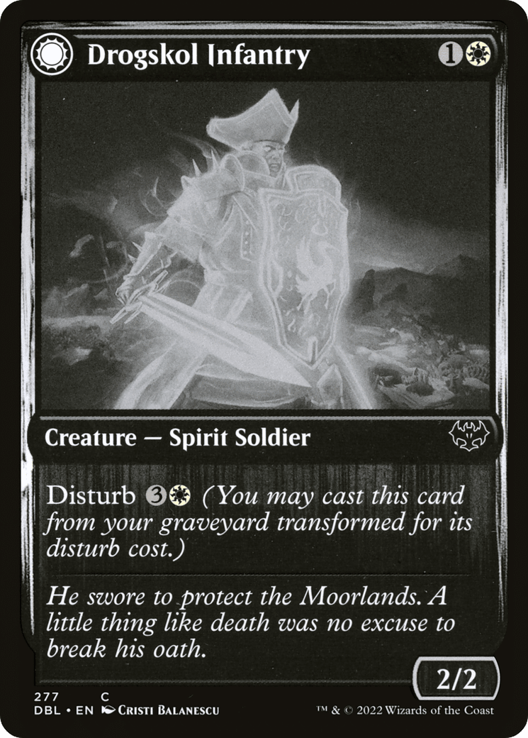 Drogskol Infantry // Drogskol Armaments [Innistrad: Double Feature] Foil