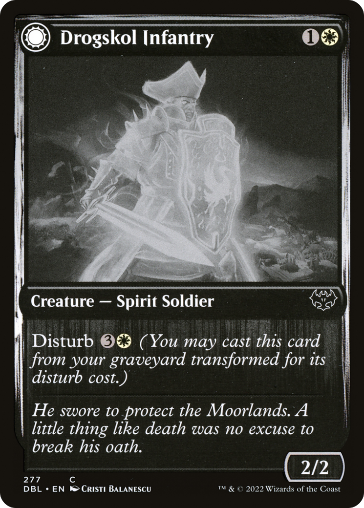 Drogskol Infantry // Drogskol Armaments [Innistrad: Double Feature] Foil