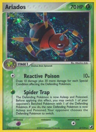 Ariados  - Reverse Holofoil Unseen Forces - Holo Rare
