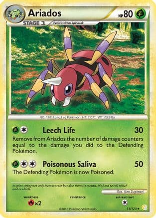 Ariados - HeartGold SoulSilver Reverse Holofoil