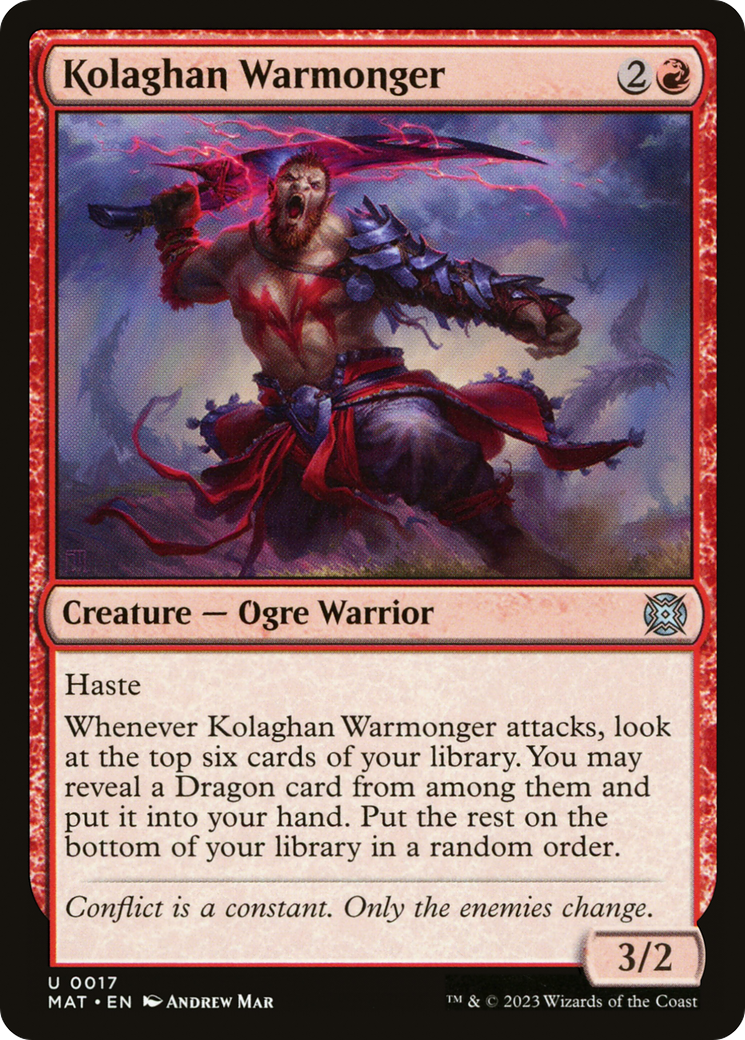 Kolaghan Warmonger [March of the Machine: The Aftermath] Foil