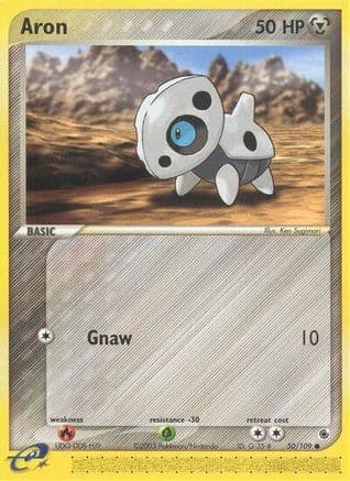 Aron 50/109 - Ruby and Sapphire Reverse Holofoil