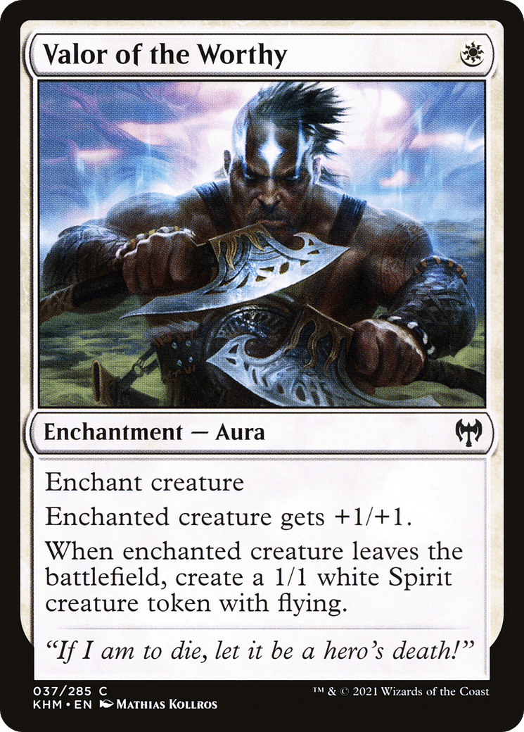Valor of the Worthy [Kaldheim] Foil