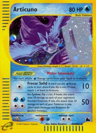 Articuno (H3)  - Holofoil Skyridge - Holo Rare