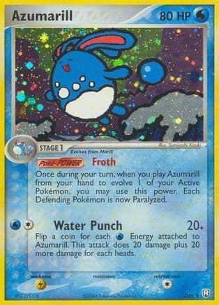 Azumarill 001/109 - Team Rocket Returns Reverse Holofoil