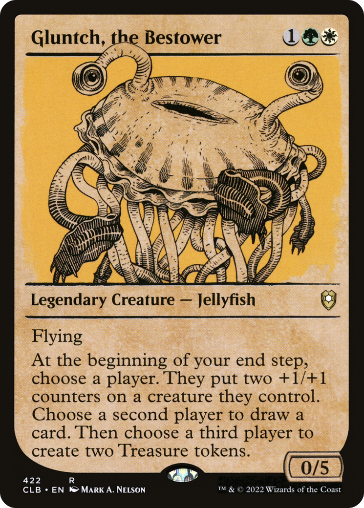 Gluntch, the Bestower (Showcase) [Commander Legends: Battle for Baldur's Gate] Foil