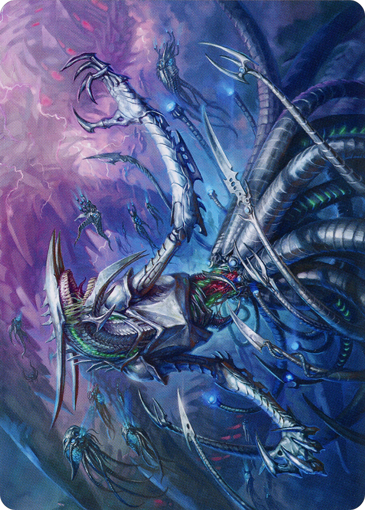 Jin-Gitaxias // Jin-Gitaxias (AMOM-013) - March of the Machine Art Series (Borderless) Foil