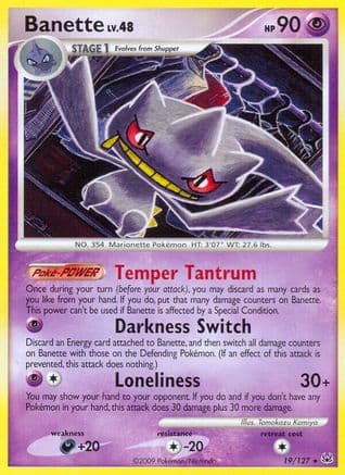 Banette 019/127 - Platinum Reverse Holofoil