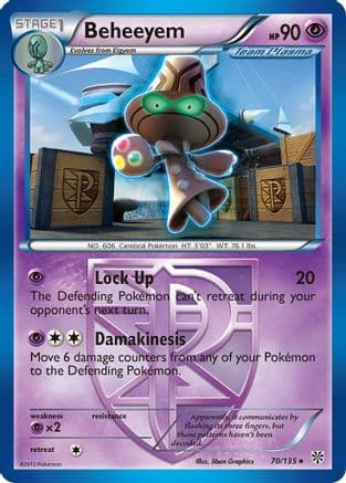 Beheeyem (Team Plasma) 70/135 - Plasma Storm Reverse Holofoil