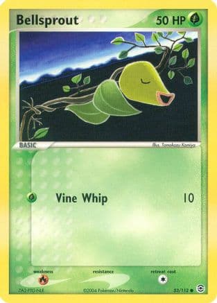 Bellsprout 053/112  - Reverse Holofoil FireRed & LeafGreen - Common