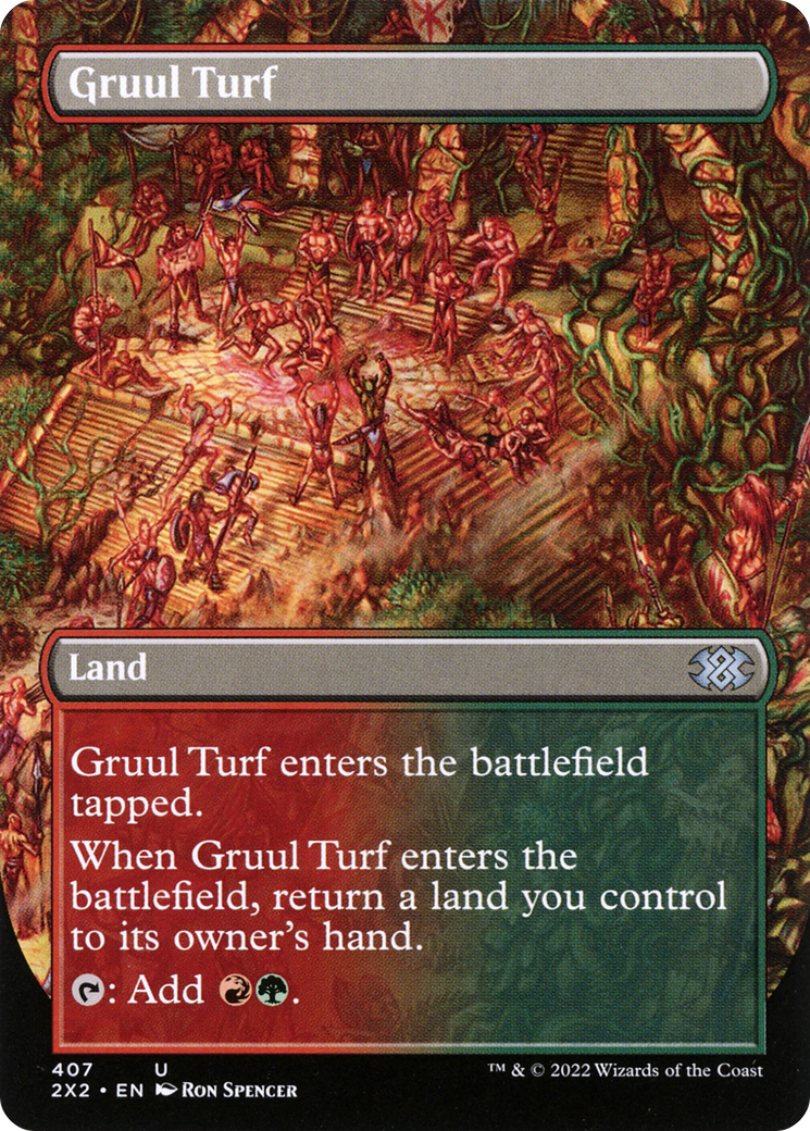 Gruul Turf (Borderless Alternate Art) [Double Masters 2022] Foil