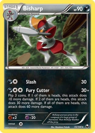 Bisharp (72)  - Reverse Holofoil Dark Explorers - Rare