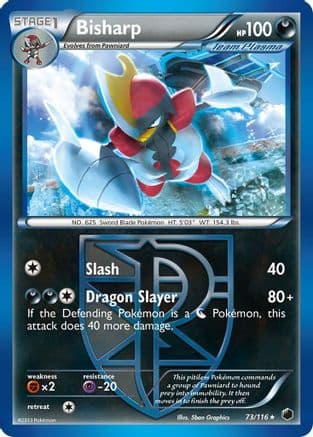 Bisharp (Team Plasma) 73/116 - Plasma Freeze Reverse Holofoil