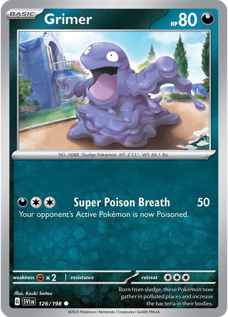Grimer 126  SV01 Scarlet & Violet Base Set - Common