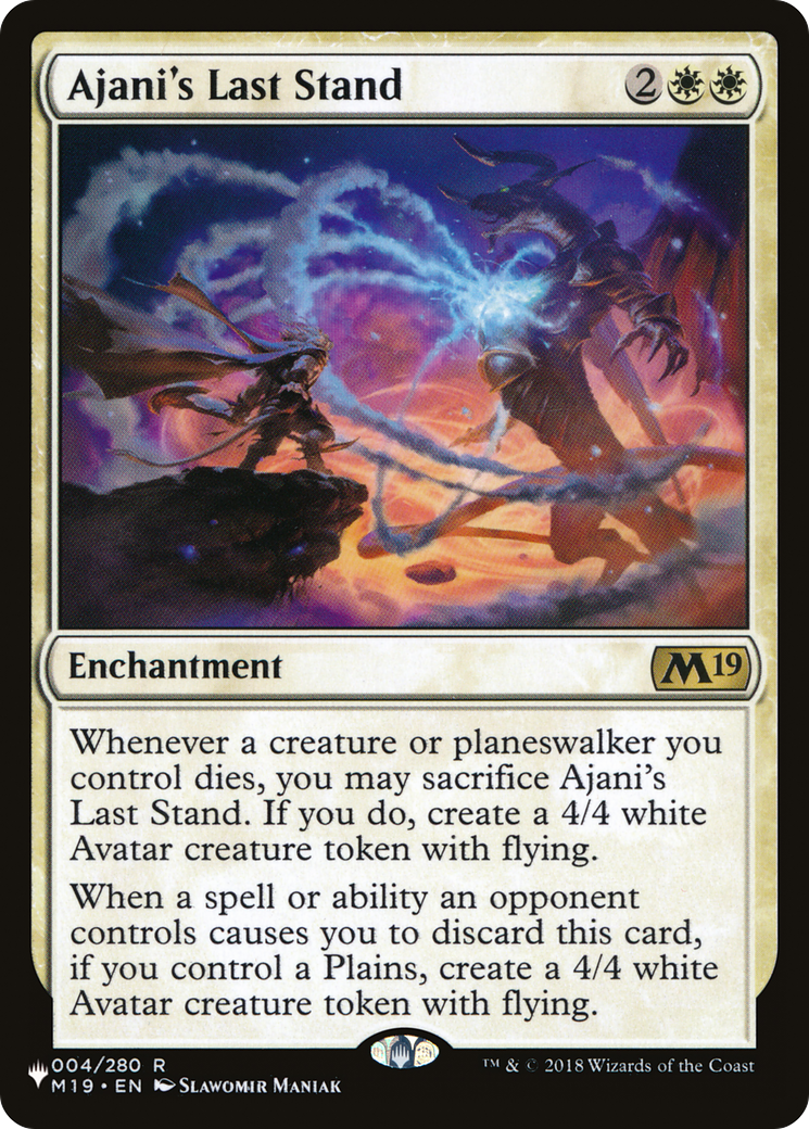 Ajani's Last Stand |  (M19-4) [The List]